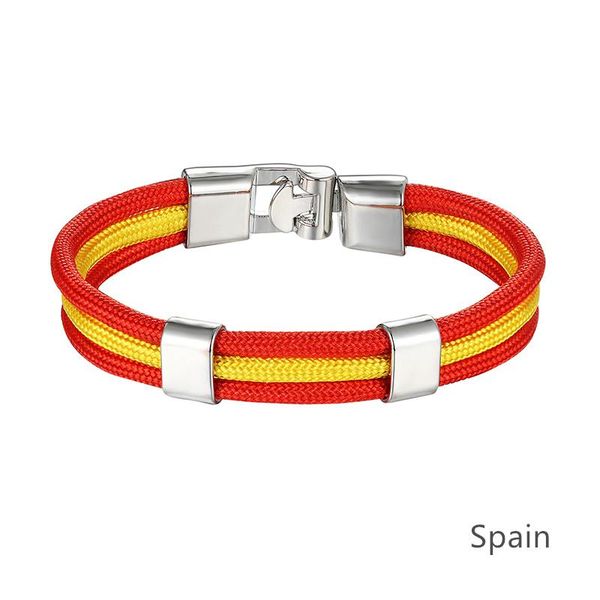 

livvy 2018 world cup flag country spain flag bracelet surf bandage glamour men's & women's sports bracelets as439 wmtgky yyysports