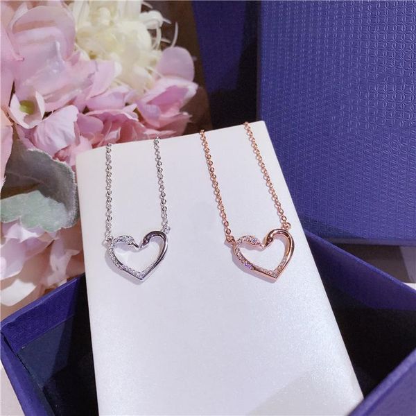 

pendant necklaces fashion arrival s925 loving heart simple designer women romantic necklace, Silver