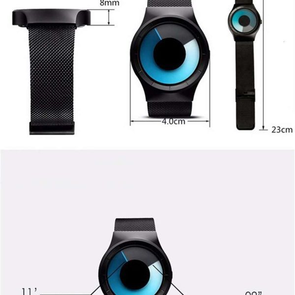 

watch vortex band star rotating steel 6002 watch 8r4j, Slivery;brown
