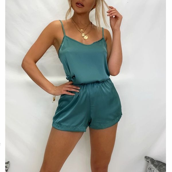 

new sleep pajama set satin sleepwear women summer spaghetti strap shorts 2 pcs femme fashion night home suits, Black;white