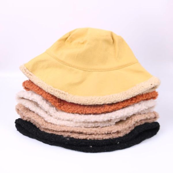 

wide brim hats women's hat winter fur bucket cute and warm caps hunting fishing basin chapeau sun prevent gorras, Blue;gray