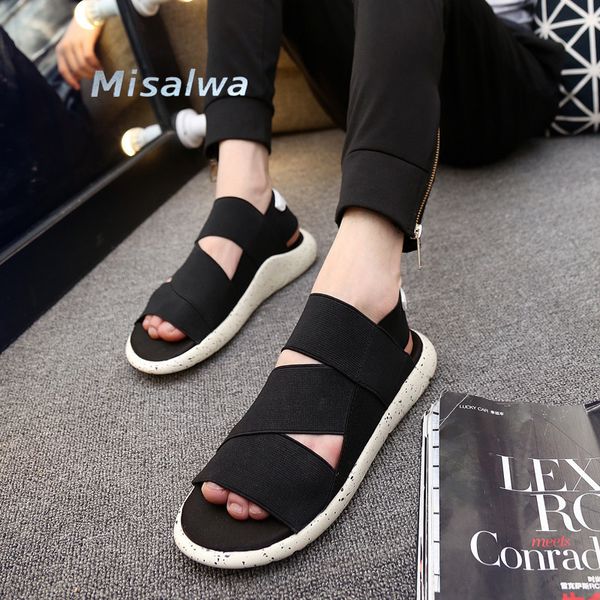 

misalwa summer shoe sandal for men handmade lighted casual shoes 2020 roman hemp purple black designer sandals 36-44 t200420