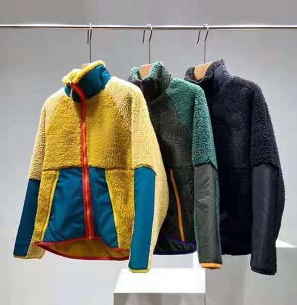 

promotionmen's thick warm classic retro-x autumn winter couple lamb cashmere fleece coat for men's women's 9301, Black