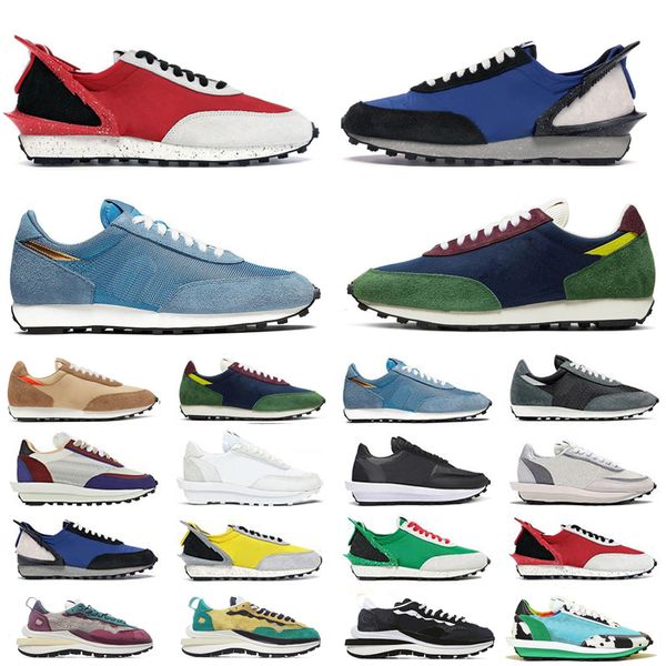 

2021 ldv vaporwaffle chunky dunky metallic silver dynamic yellow chaussures men women shoes white nylon trainers sports sneakers, White;red