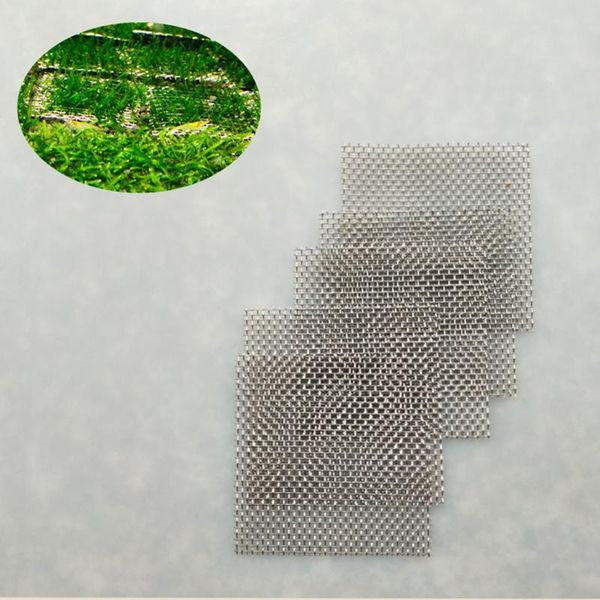 

20 pcs of stainless steel moss fixing plates water grass tools moss holders carriers for aquarium fish tank ( not include moss