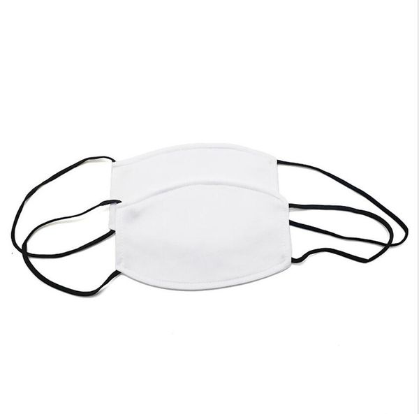 

blanks sublimation face mask thermal transfer masks for men women with filter pocket new year dustproof windproof adults masks f112703, Black;white