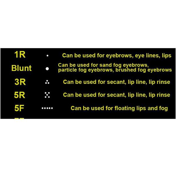 

for liberty charmant machine 50pcs tattoo machine permanent makeup eyebrow cartridge tattoo needle 1rl/2rl/3rl/5rl/7rl/3f/5 jllqfz