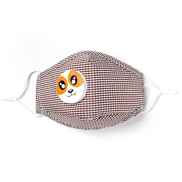 

factory kids with valve protective anti dust masks washable reusable children cartoon cotton face mask plaid hha1477 6 ppp32