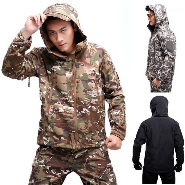 

outdoor jackets&hoodies tactical jacket multicam hiking hunting camping softshell clothes waterproof camouflage men windproof climbing cs co, Blue;black