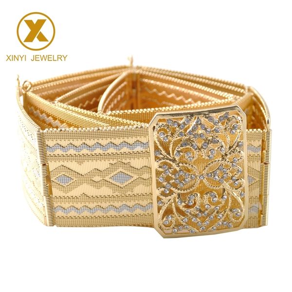 

morocco caften belt fashion long sleeve ladies wedding dress metal belt delicate court carved metal belt y200501, Black;brown