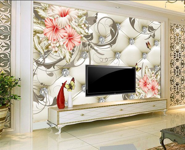 

wallpapers custom 3d po wallpaper lily background wall painting mural home decoration decor