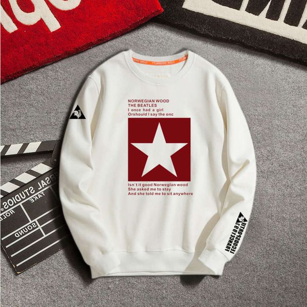 

french rooster spring 2020 new style men's sweater ins loose large size youth handsome coat fashion crew neck, Black