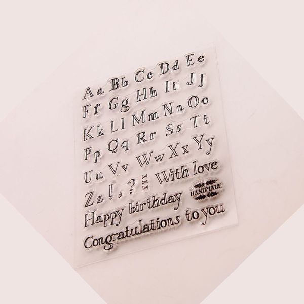 11,5 x 15 cm Silikondichtung DIY gestempeltes Tagebuch Alphabet Kunstform Obere Unterbuchstaben Buchstaben Quadratisch Klar Handwerk Backen Ausstecher Neuankömmling 2 5kf G2