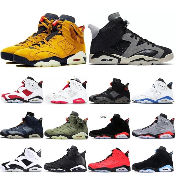 

tech chrome 6 6s basketball shoes for mens bred black infrared hare sports blue unc black cat fashion men sports trainers s