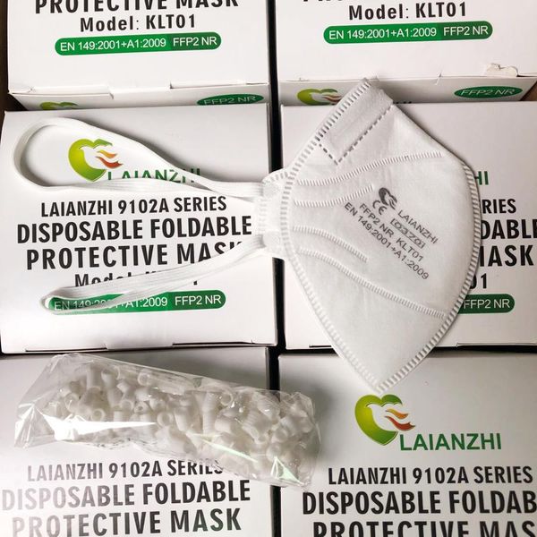 

laianzhi official store klt01 9102a series protective mask en149 ffp2 nr particulate respirator dust face mask