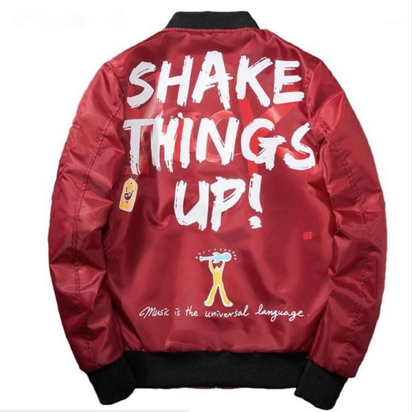 

nice bomber jacket men graffiti print thin men jacket hip fashion outwear autumn coat bomb baseball jackets1, Black;brown