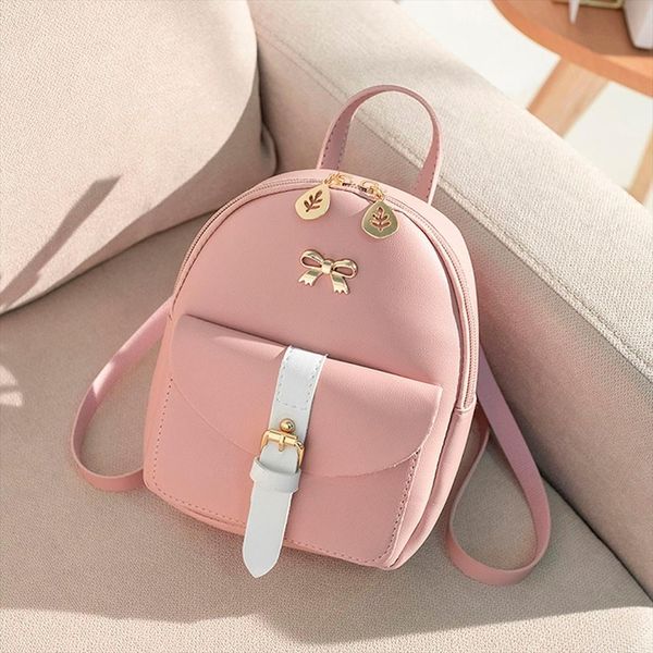 

2019 female backpack women fashion lady shoulders small femal backpack letter purse mobile phone bag ll