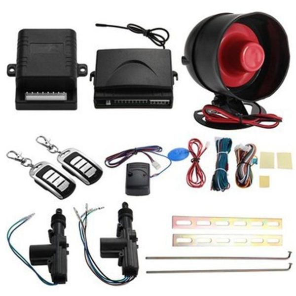 

alarm & security universal vehicle remote central lock keyless entry system 2 car door locking kit + anti-theft tool set