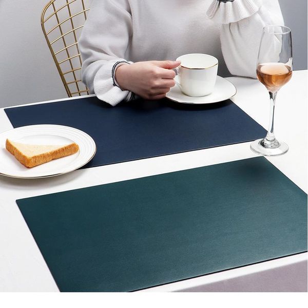 

leather placemats washable table pad mat tablemats stain-resistant dining disc bowl pad coaster non-slip decoration acc sqcpmj