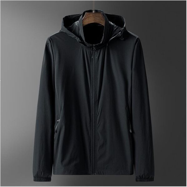 

2021 new spring windbreakers men hoodie jackets jacket coat for man thin running hooded nyz5, White;black