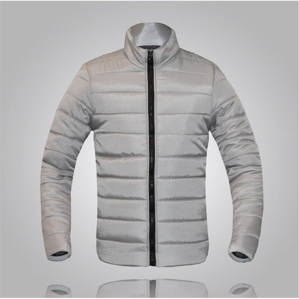 

new men fashion down jacket winter casual parkas men sportswear clothing parkas warm jacket cotton jacket 201203, Black