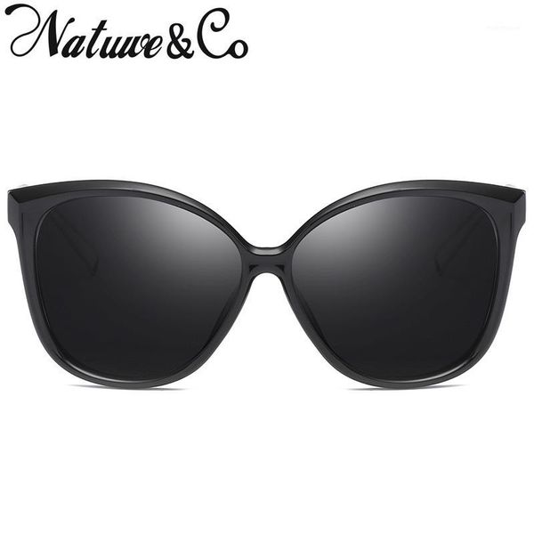 

sunglasses natuwe&co fashion cat eye polarized men retro metal glasses uv400 58-59-16-144 mm1, White;black