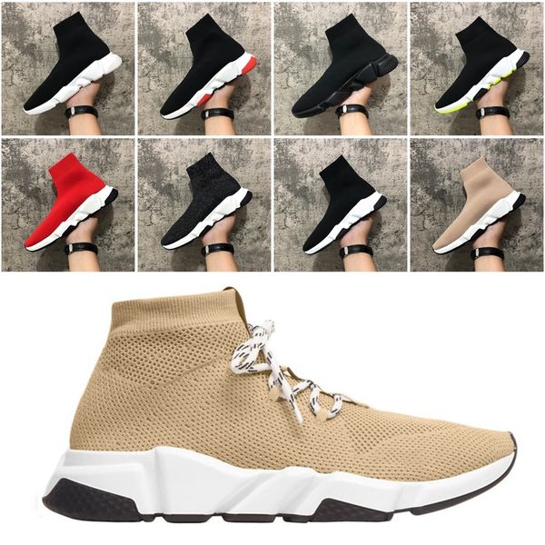 

speed trainer sock fashion shoes men triple black green boots red flat mens women casual shoes sneakers sport shoes