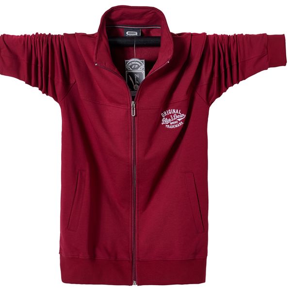 

men jacket breathable outerwear oversized windbreaker zipper autumn winter stand collar bomber tactical coat 5xl 6xl 201105, Black;brown