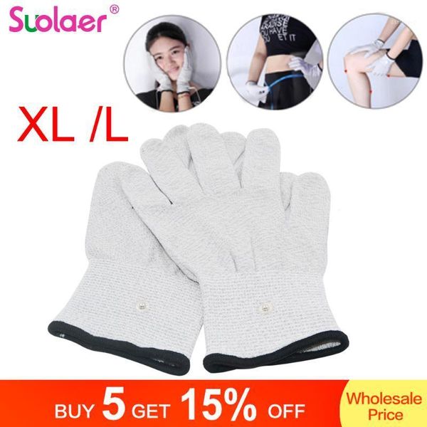 

fiber conductive massage gloves electro gloves with wire for pulse massager electric acupuncture tens physiotherapy device1