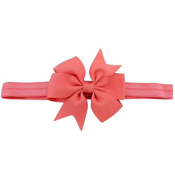 

3 inch fashion solid color elastic band cute bow headband for kids chiffon bowknot headbands hair accessories 567 q wmtqfy