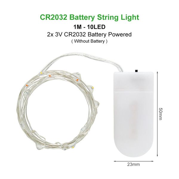 

1m 2m 5m 10m led starry string battery lights christmas garland fairy lamp holiday party present flowers decoration lighting q bbyvux