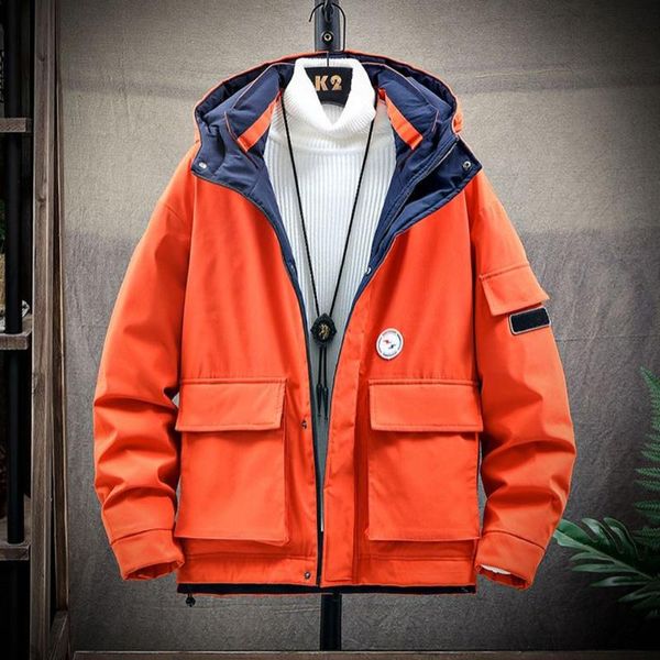 

2020 winter warm zipper cotton jacket casual thick warm hooded fashion short coat youth clothes, Black