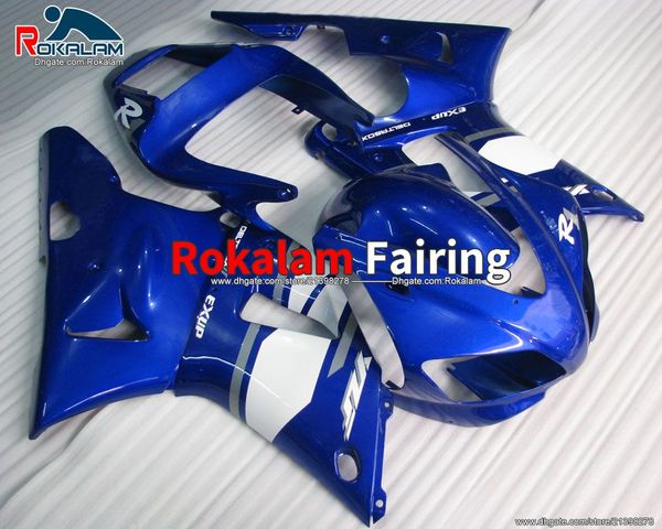 

fairing kit 98 99 yzf1000r1 body kit for yamaha yzf r1 1998 1999 race motorcycle blue fairings (injection molding