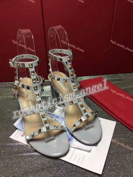 

2021 neue lackleder spannend high heels frauen einzigartige design bezieht sich auf kleid hochzeitsschuhe schuhe buchstaben alle sand, Black;grey