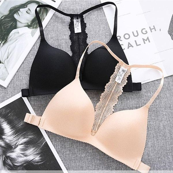

designer push up seamless bra lingerie wireless underwear women black friday 2021 deals, White;black