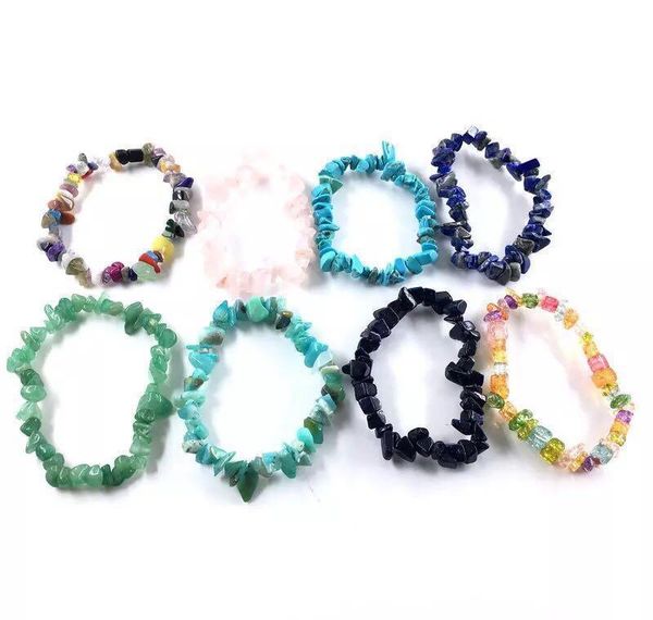 

2019 popular wind multicolor natural stone handmade bracelet summer female bracelet mult jllozh home003, Black