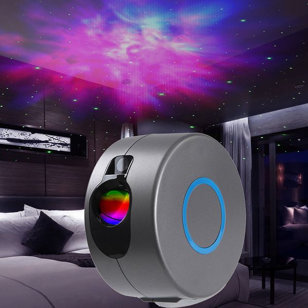 

star projector galaxy starry sky led projector lamp rotating night light colorful nebula cloud lamp bedroom beside remote control 137 n2