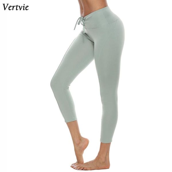 

yoga outfits vertvie leggings women pants push-up gym tights tummy control sport high waist legging fitness running, White;red