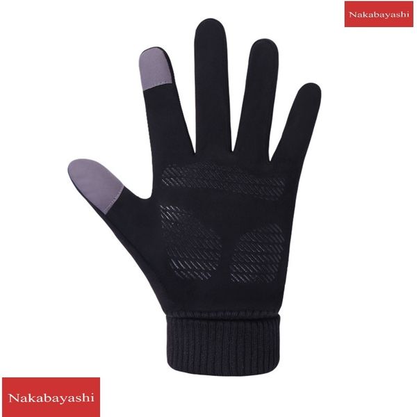 

winter 2020 new touch screen men's silicone 1 plush thickened warm gloves
