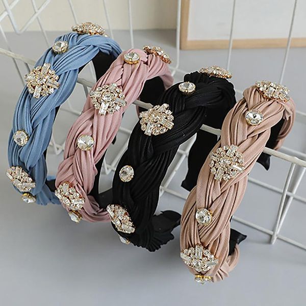 

hair accessories zhini fashion women hairband wide side handmade headband cross knot turban classic headwear girls jewelry