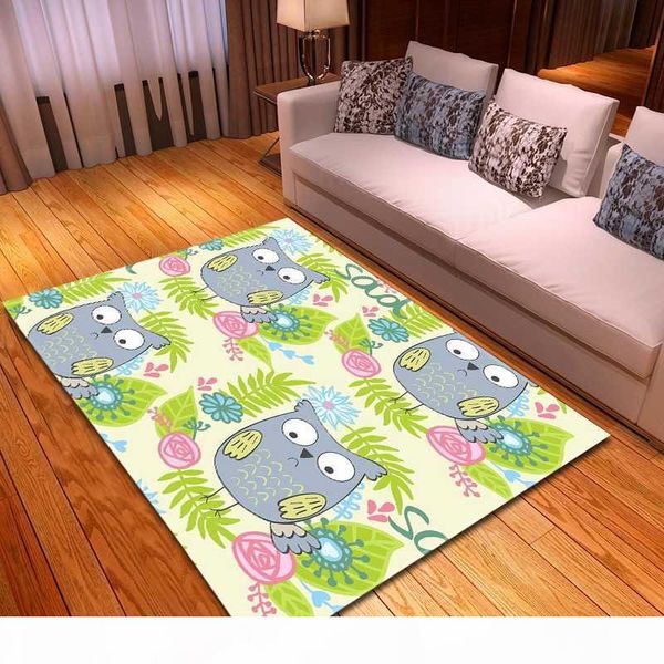 

cartoon animal carpet soft anti-slip children bedroom bedside balcony mat parlor area rug baby play mat living room carpet