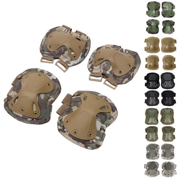 

knee pads and elbow pads outdoor sport working hunting skating safety1, Black;gray