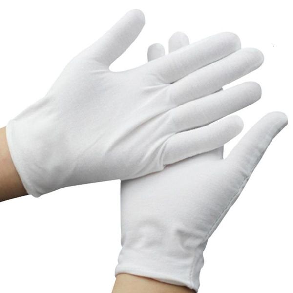 

cotton gloves protection work elastic universal pratical durable white