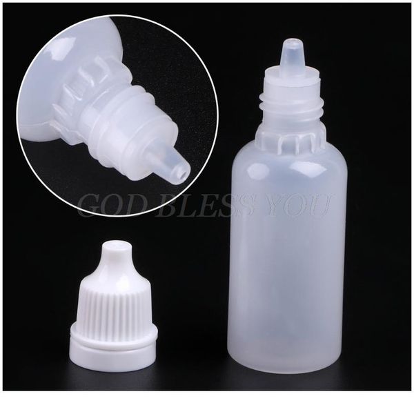 

5ml-30ml needle tip empty plastic squeezable liquid dropper white bottles case drop shipping 5ml-30m bbyvtn