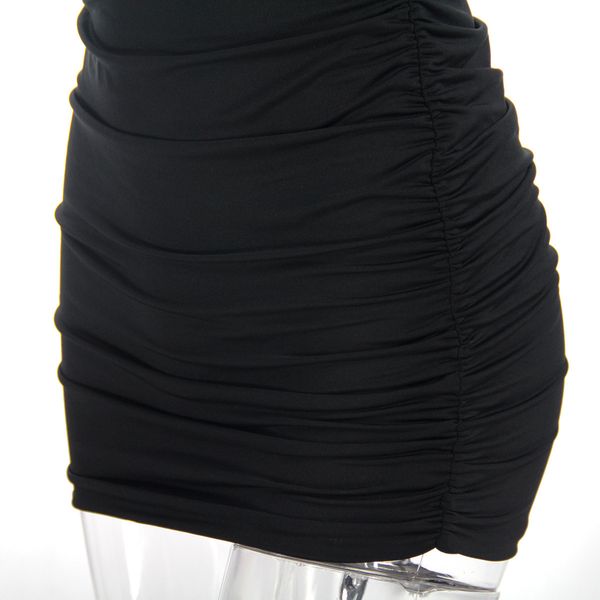 

womens fashion casual dresses brief hip skirt modal dropped summer dress33, Black;gray