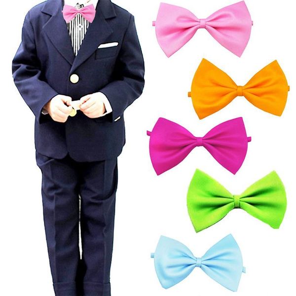 

kid pet solid bowties butterfly bowtie wedding accessories gift bow tie classic neckwear new wholesale bowk qylmpt, Black;gray