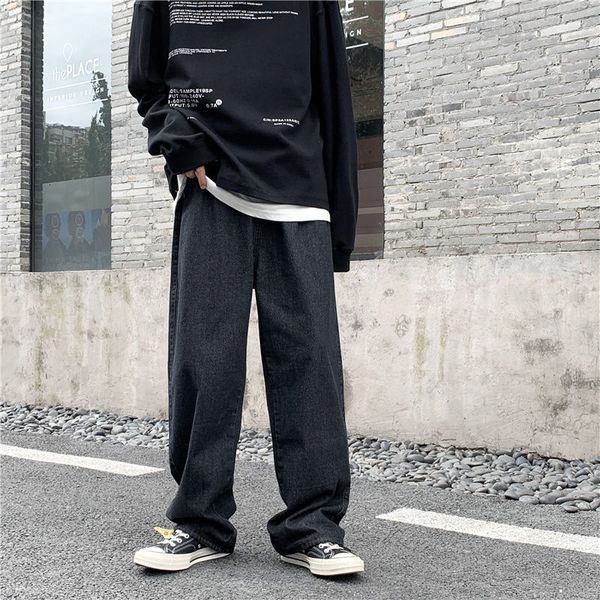 

2021 men's brim spring and new winter retro scrubbing down feeling s-3xl pants fashion young clothes w1vq, Blue
