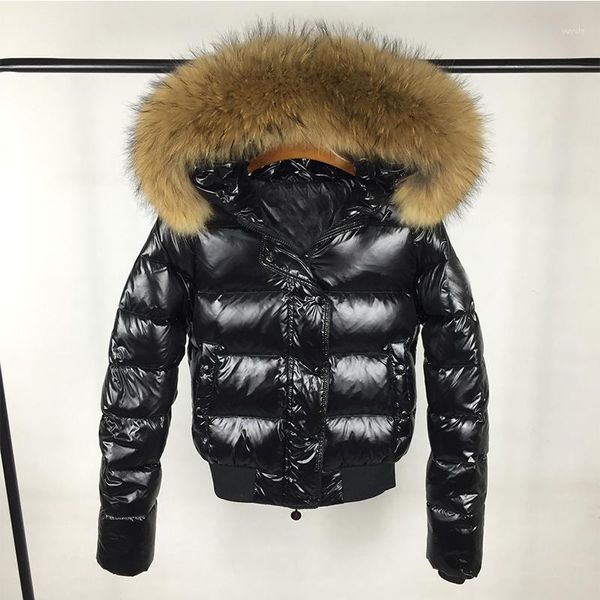 

women solid black oversize parkas fashion short coat 2021 winter jackets women waterproof female coat warm elegant down jacket1