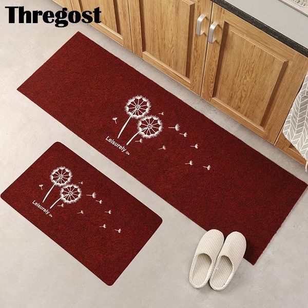 

thregost anti-slip kitchen floor mats print modern bathroom rugs long carpet entrance door mat water absorbing bath mat