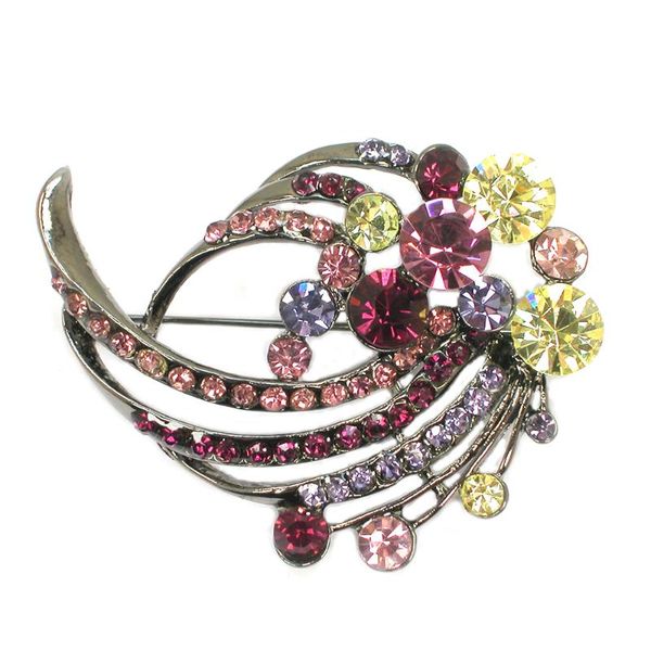 

pins, brooches 12pcs a lot bridal bridesmaid wedding party prom flowers wreath brooch sweater buckle pin luxury accessories c102283, Gray
